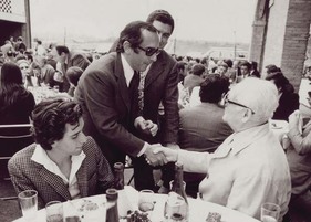 Enzo Ferrari (rechts) und Jack Heuer