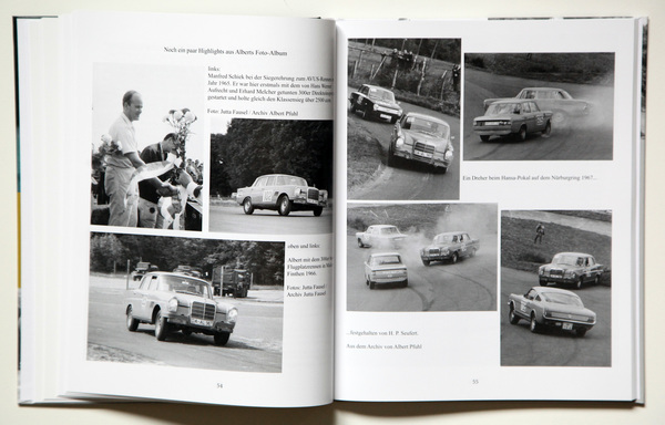 Erfolge auf Mercedes-Benz und AMG - Buch "Meine Freiheit beim Klang der Motoren - Die sportliche Lebensgeschichte des Darmstädter Rennfahrers Albert Pfuhl"