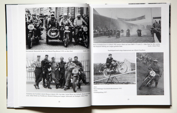Erfolge auf dem Motorrad - Buch "Meine Freiheit beim Klang der Motoren - Die sportliche Lebensgeschichte des Darmstädter Rennfahrers Albert Pfuhl"