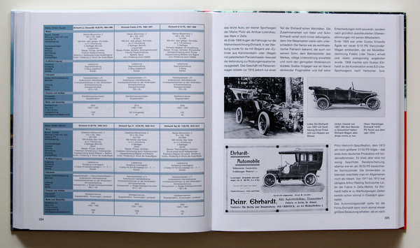 Erhardt-Automobile - Buch "Deutsche Autos 1885 - 1920"