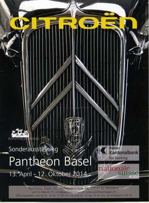Eröffnungsfeier der Citroën-Ausstellung im Pantheon Basel – Plakat Citroën Sonderausstellung