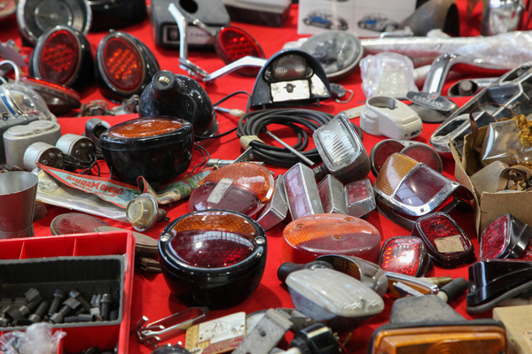 Ersatzteile, z.B. Rückleuchten - Motorworld Classics Bodensee 2022