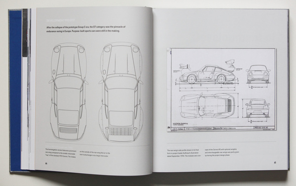 Erste Zeichnungen - Buch "911 GT2"