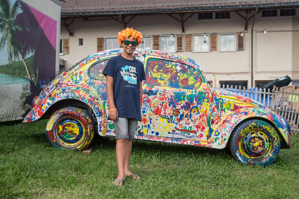 Es darf auch einmal etwas bunter zugehen - Treffen der luftgekühlten Volkswagen in Château-d'Oex 2017