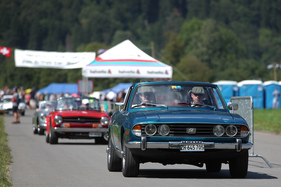 Es geht wieder heim - Triumph Stag bei der Abreise - British Car Meeting in Mollis am 28. August 2016