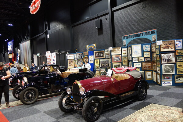 Image: "Ettore Bugatti Salon" with cars and art - Classic Car Show Maastricht 2024