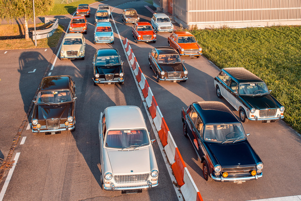 Etwas später waren es schon 16-ADO-16-Vertreter - Finissage Sonderschau "ADO16 - Tiny, Great Cars" am 29. August 2024