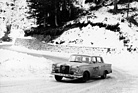 Eugen Böhringer und Peter Lang im Mercedes Benz 220 SE - 31. Rallye Monte Carlo (1962)