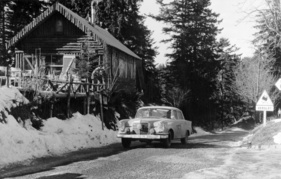 Eugen Böhringer und Peter Lang im Mercedes Benz 220 SEb - 31. Rallye Monte Carlo (1962)