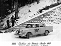 Eugen Böhringer und Peter Lang im Mercedes Benz 220 SEb - 32. Rallye Monte Carlo (1963)