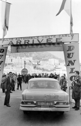 Eugen Böhringer und Peter Lang im Mercedes Benz 220SE - 31. Rallye Monte Carlo (1962)