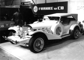 Excalibur Series III (1976) - Hommage an den Mercedes 380K/500K (1936 bis 1938) - angetrieben durch V8-Chevrolet-Motor mit 7,4 Litern Hubraum und 220 PS - Genfer Autosalon 1976