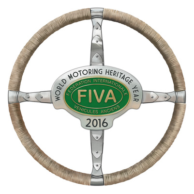 Bild: FIVA Logo für das internationale Jahr des Automobilen Kulturgutes 2016
