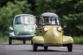 Bild FMR KR 200 - vor Heinkel-Kabine, natürlich in Pastellfarben - Internationales Kabinenroller-Treffen Walenstadt 13./14. Juni 2015