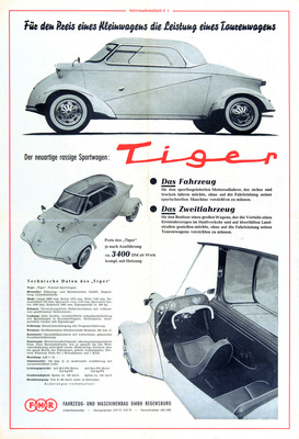 FMR Tg 500 (1958) - Anzeige für den Tiger