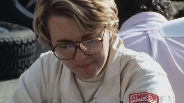 Fabrizia Pons - Co-Pilotin von Michèle Mouton - Standbild aus dem Film "Quattro Jahre" von Helmut Deimel