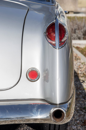 Facel-Vega FV 3 (1957) - der Auspuff war in die Stossfänger integriert
