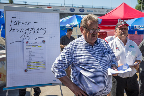 Fahrerbriefing mit Georg Kaufmann - Indianapolis Oerlikon 2015