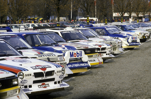 Fahrerlager an der Rallye Monte Carlo 1986, aus dem Film "Gruppe B - Der Ritt auf dem Feuerball"