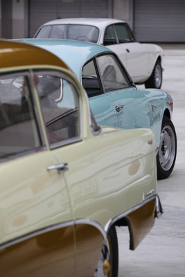 Farben und Formen - Opel Rekord und Alfa Romeo Giulietta Sprint - Dolder Classics Mai 2018 Farben und Formen - Opel Rekord und Alfa Romeo Giulietta Sprint - Dolder Classics Mai 2018