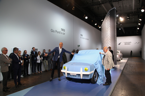 Feierliche Enthüllung von Gio Pontis "Auto" - Grand Basel 2018