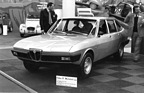 Felber Lancia Beta Michelotti (1976) - auf dem Felber-Stand ausgestellt, hochklappbares Heckfenster - Genfer Autosalon 1976