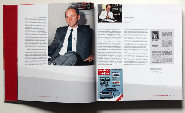 Ferdinand Piëch and the quattro - Book "Audi quattro"