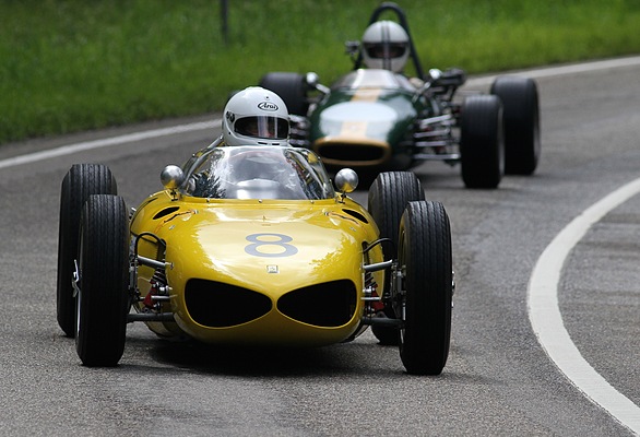 Bild: Ferrari 156 V6 (1961) - am Solitude Revival 2011 - auf diesem Fahrzeugtyp fuhr Graf Berghe von Trips