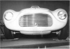 Ferrari 166 MM (1949) - Frontansicht am Genfer Autosalon 1949