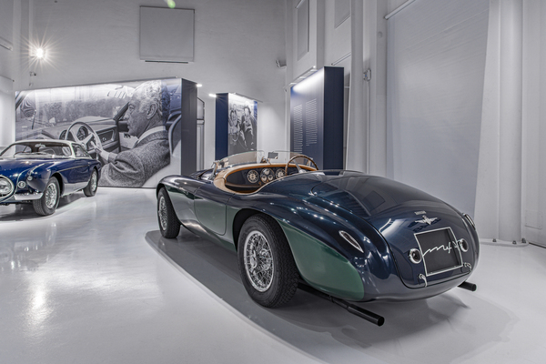 Bild: Ferrari 166 MM Barchetta Touring (1950) - Rennwagen mit schönen Rundungen - Sonderschau im Museo Enzo Ferrari in Modena 2021