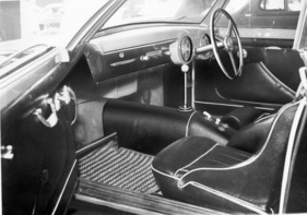 Ferrari 212 (1952) - Interieur des von Vignale gebauten in Schwarz-Gelb gehaltenen Wagens
