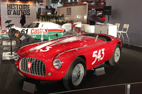 Ferrari 212 Export Barchetta Touring (1952) - auf dem Stand von RM, wird in der Versteigerung in der Villa d'Erba im Mai 2015 angeboten - Rétromobile 2015