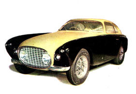 Ferrari 212 Inter Vignale (1952) - seltene Farbaufnahme - Michelotti-Design - mit den Lampen im Kühlergrill