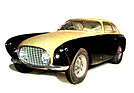 Ferrari 212 Inter Vignale (1952) - seltene Farbaufnahme - Michelotti-Design - mit den Lampen im Kühlergrill