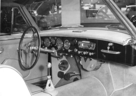 Ferrari 250 Europa Vignale (1954) - Interieur des Linkslenkers - Genfer Automobilsalon 1954