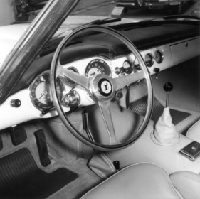 Ferrari 250 GT - Interieur des Ferrari am Genfer Autosalon 1961