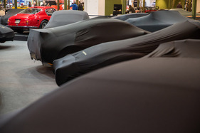 Ferrari 250 GT SWB (1960) – als einziger unverhüllt – Techno Classica 2024