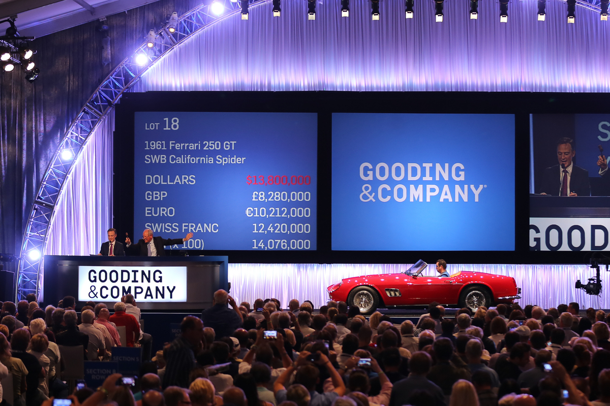 Ferrari 250 GT SWB California Spider (1961) - verkauft als Lot 018 an der Gooding & Company Versteigerung in Pebble Beach 2014