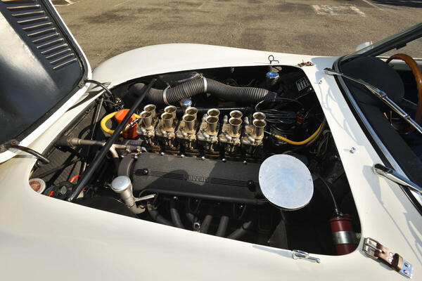 Bild: Ferrari 250 GTO "Bianco Speciale" (1962) bei Mecum Auctions – Motorraum