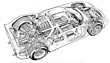 Ferrari 250 LM (1964) - Schnittzeichnung (Quelle: Archiv) Ferrari 250 LM (1964) - Schnittzeichnung (Quelle: Archiv)
