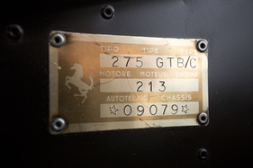 Ferrari 275 GTB/C (1966) - Chassis-Plakette