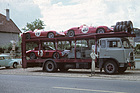 Ferrari 275 P (1964) - die Werkswagen auf dem Tansporter in Le Mans im Jahr 1964