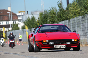 Ferrari 308 GTB - natürlich in Rosso Corsa - am 2. TCS Youngtimer und Classictreffen in Pratteln im Jahr 2016