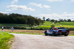 Ferrari 308 Gr.IV Michelotto (1977) an der Tour Auto Optic 2ooo auf Etappe 2 am 9. April 2014 (Startnummer 277)