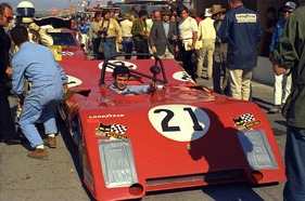 Ferrari 312 P (1971) - Luigi Chinetti, Jr. fuhr den Ferrari 312P auf den 5. Gesamtplatz und wurde Klassenerster! (24 Stunden Rennen von Daytona 1971)
