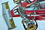 Ferrari 312 T (1975) – Frontkonzept (© Archiv: Gerhard Schütz, 1975) Ferrari 312 T (1975) – Frontkonzept (© Archiv: Gerhard Schütz, 1975)