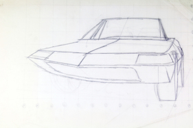 Ferrari 330 GTC Zagato (1967/1974) - Skizze