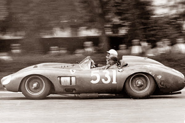 Ferrari 335 S (1957) - de Portago und Nelsen bei der Mille Miglia 1957