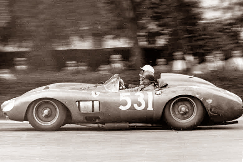 Ferrari 335 S (1957) - de Portago und Nelsen bei der Mille Miglia 1957