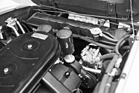 Ferrari 365 GT 2+2 (1968) – Kompressor für die Klimaanlage rechts vorne im Motorraum